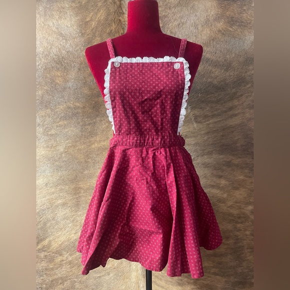 Pinafore handmade prairie / cottage core dress - Picture 3 of 5